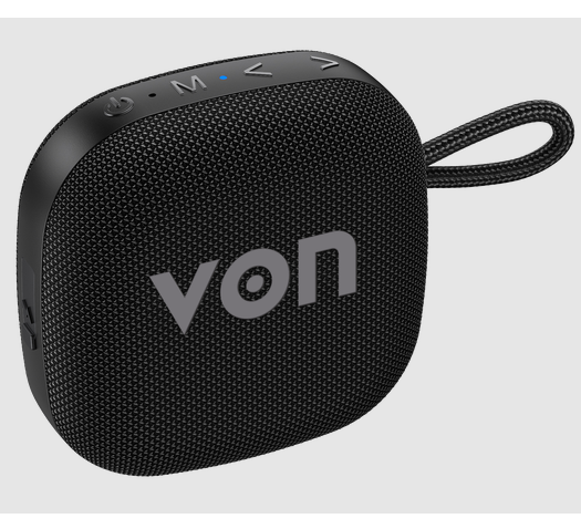 Von VPS05X7NEK Bluetooth Portable Party Speaker IPX7 5W