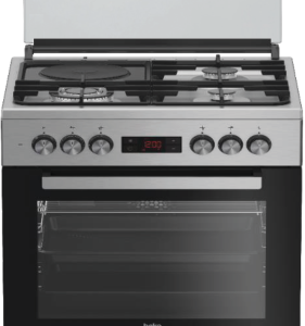 BEKO COOKER 2 Gas burners,1 Wok burner + 1 Electric Hot Plate(FSM63330DXDSL)