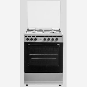 Von Cooker 3 Gas + 1 Electric – Enamel Inox Grey (VCF653141NSY)