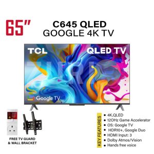 TCL C645 65 inch QLED Smart Google TV