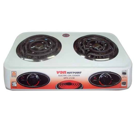 VON HOTPOINT COIL TABLE TOP COOKER 1200W 2 thick coil(HPTC-21CW/VACC0224CW)