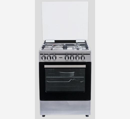 Von Cooker 3 Gas + 1 Electric – Cast Iron Semi Inox(VCF663151FSY)
