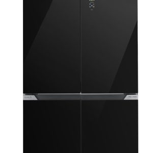 MIKA Fridge, 4 Door Bottom Mount Freezer, PERFECT SLOT-IN, No Frost, 503L, INVERTER Compressor, Black Glass