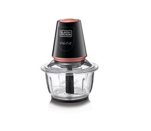 Black+Decker Multifunction Glass Chopper – 400W (GC430-B5 )