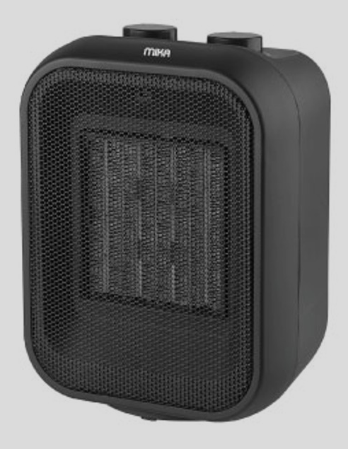 MIKA Ceramic Heater, 750W – 1500W, Black(MH203)
