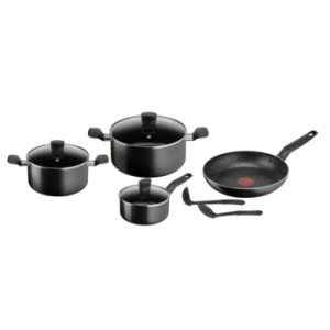 TEFAL 9 PC COOKWARE SET DARK STONE: B491S985