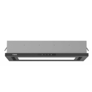Mika Under Cabinet Hood, 60cm, Black (MHR672TB)