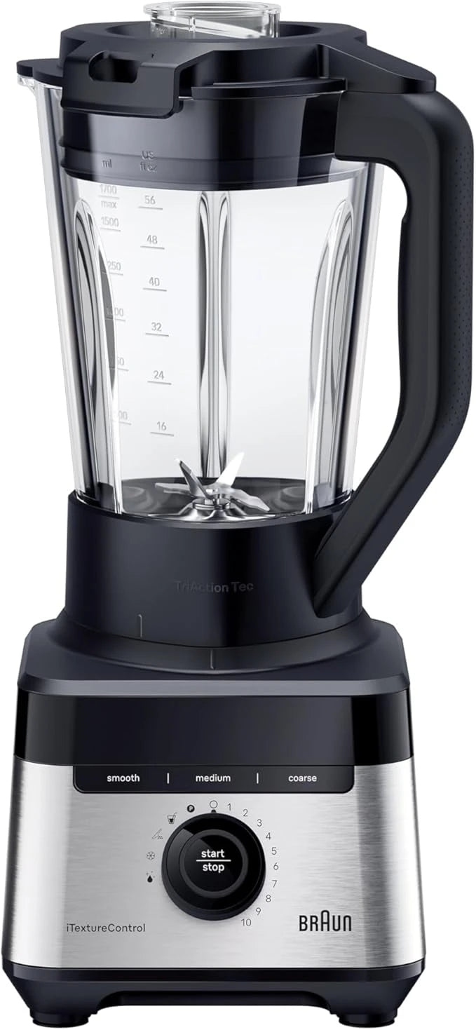 Braun JB7550BK Powerblend Blender, 1.7l, 1400W - Stainless steel