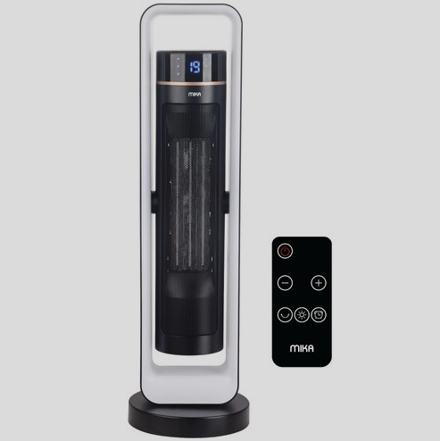 MIKA Tower Ceramic Heater, 1500W-2200W with Remote(MH202R)