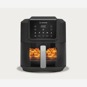 Nutricook NC-AFS200 Air Fryer, Slim Black Extra Large – 7.6L