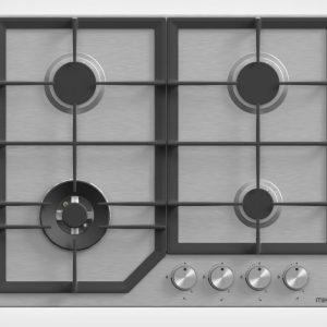 MIKA Built In Gas Hob, 60cm, Glass (MGH61404FXW)