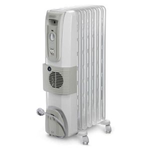 Delonghi KH770720V Oil Filled Radiator Heater, 7 Fins - White