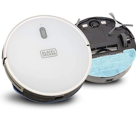 Black+Decker Robotic Vacuum Cleaner and mop 2-in-1 – Black (BRVA425B10-B5)