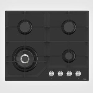 MIKA Built In Gas Hob, 60cm, Glass (MGH61405FBGW)