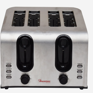 RAMTONS 4 SLICE POP UP TOASTER STAINLESS STEEL- (RM/678)