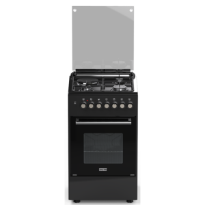 SOLSTAR 50×50 CM, 3 GAS +1 Hotplate COOKERS (SO-531DKBBKBSS) BLACK
