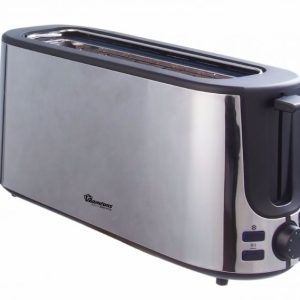 RAMTON 2 SLICE WIDE SLOT POP UP TOASTER STAINLESS STEEL- (RM/586)