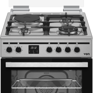 Von VCF663175FSX Freestanding Cooker 3 Gas + 1 Electric - Inox